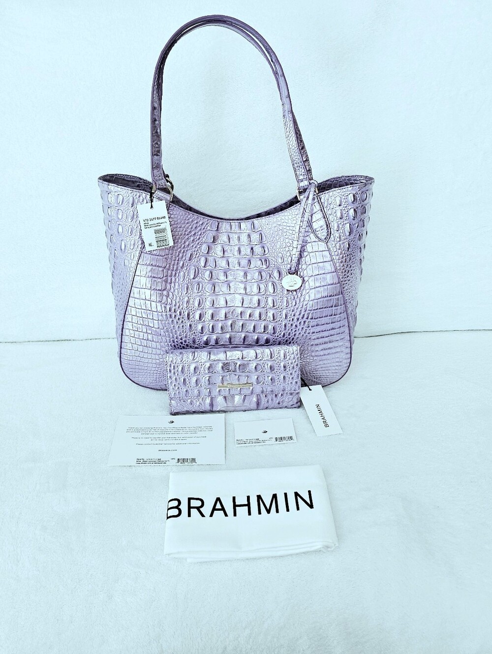 NWT Brahmin SHEER LAVENDER Aliza w/Cordelia Wallet